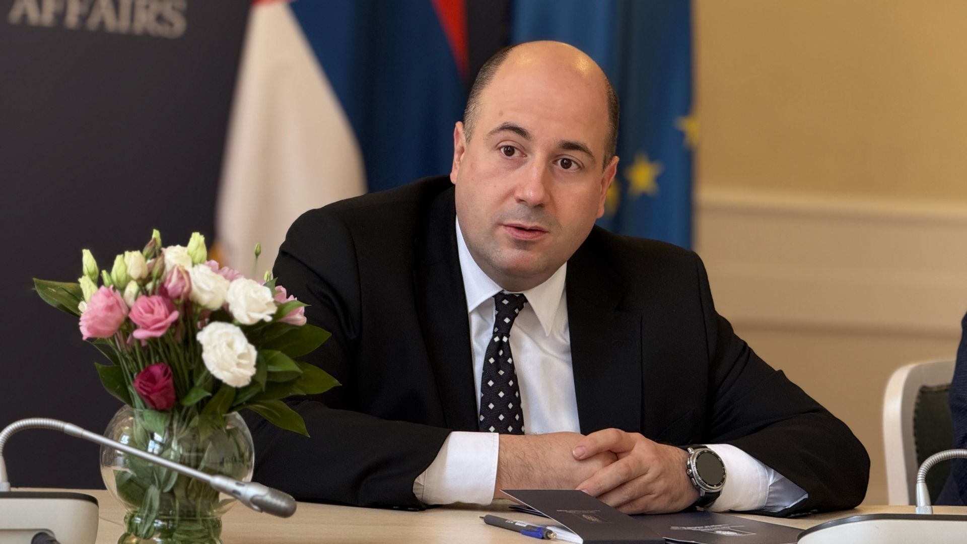 Козарев са делегацијом омладине кипарске партије ДИСИ