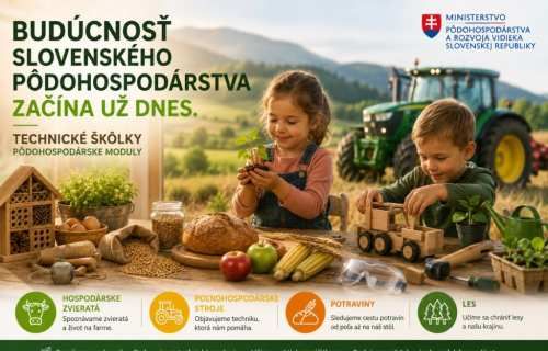 Budúcnosť slovenského pôdohospodárstva sa začína v materskej škole. MPRV SR otvára výzvu pre pilotný projekt technické škôlky