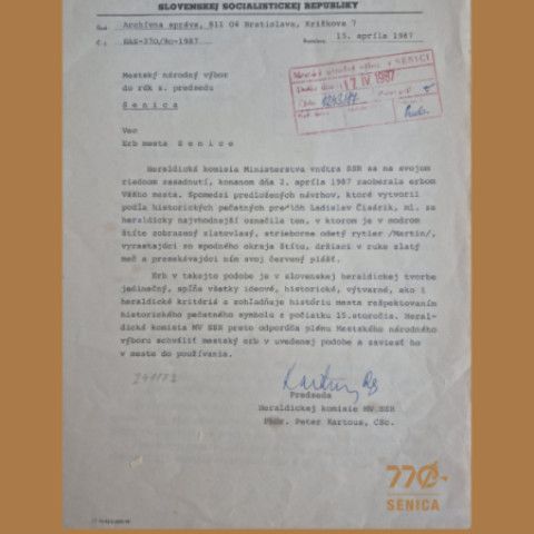 Ako sa zrodil jedinečný erb mesta Senica