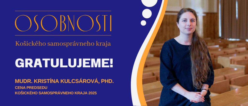 Medzi ocenenými osobnosťami KSK je aj naša neurologička MUDr. Kristína Kulcsárová