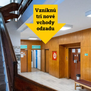 Zmena organizácie dopravy okolo polikliniky a avízo nových vstupov do ambulancií