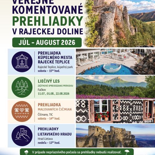 Objavte krásy Rajeckej doliny s komentovanými prehliadkami