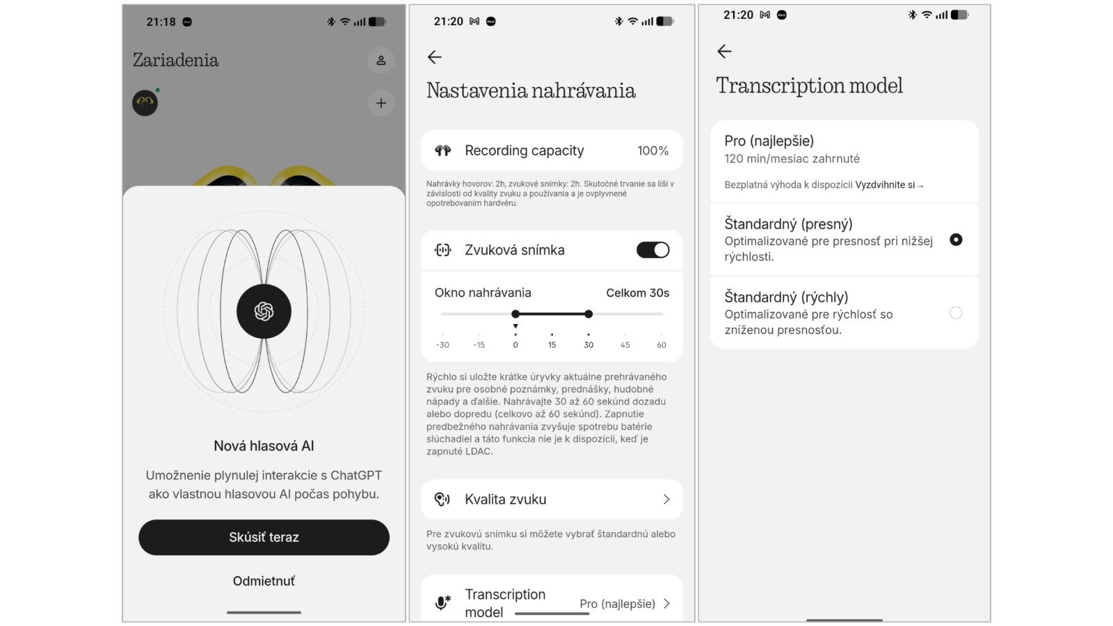 Nothing Ear (3a) prinášajú nečakanú novinku: Dokážu nahrávať hovory aj ukladať zvuk