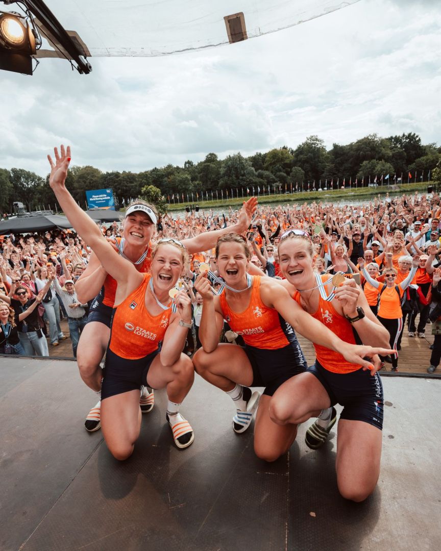 Gouden medaille op het WK roeien en award voor bescherming van jongeren