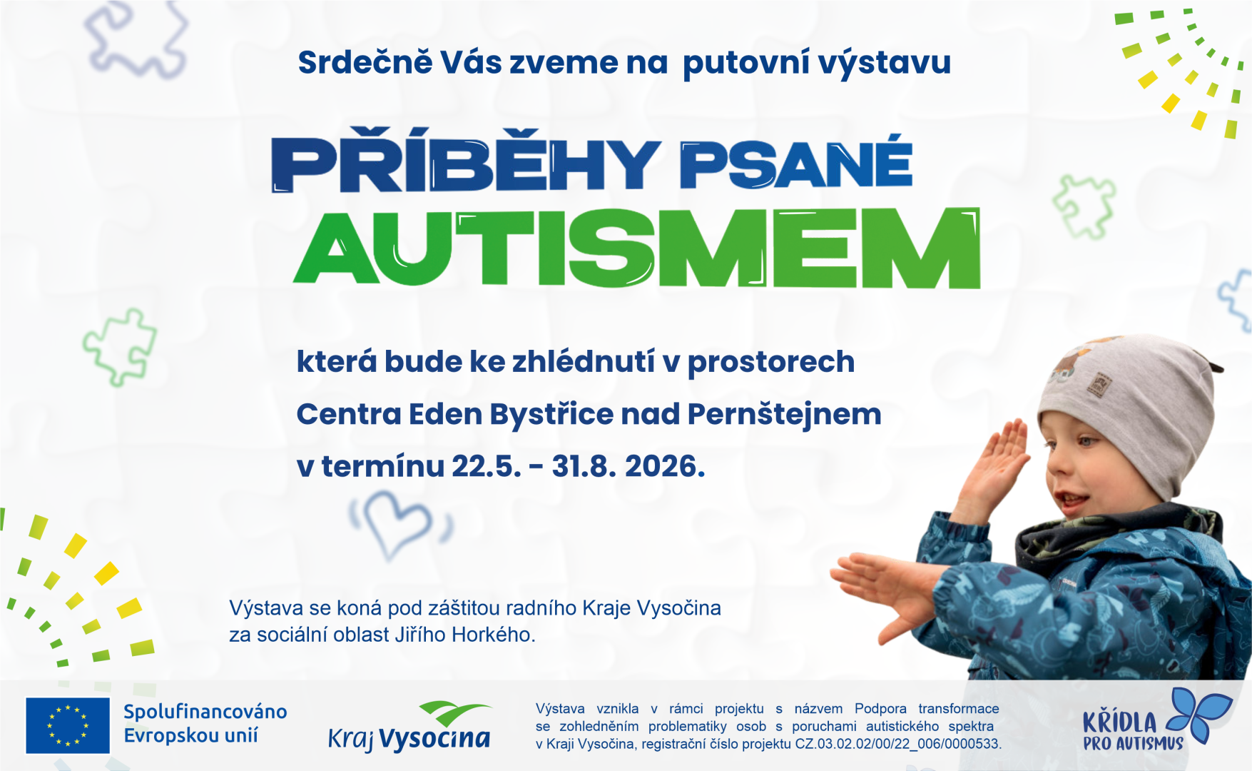 Výstava Příběhy psané autismem zamířila do Bystřice nad Pernštejnem