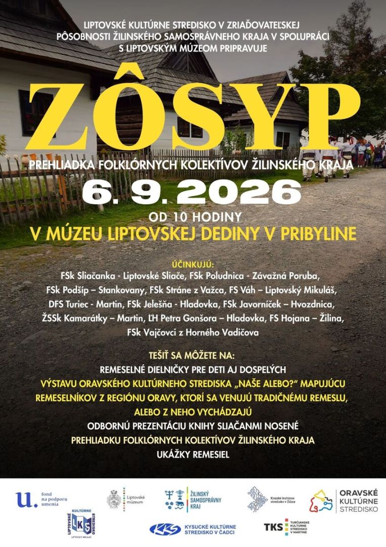 VYDAJTE SA S NAMI NA OBCHÔDZKY: ZÔSYP SPOJÍ FOLKLóRNE KOLEKTÍVY Z CELÉHO KRAJA