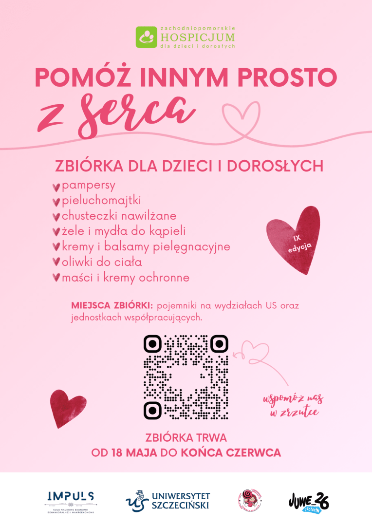 „Pomóż innym prosto z serca” – zbiórka dla podopiecznych hospicjum