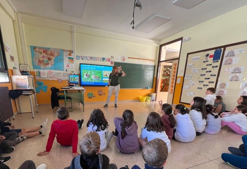 Acercamos las aves esteparias al alumnado de primaria de Los Monegros