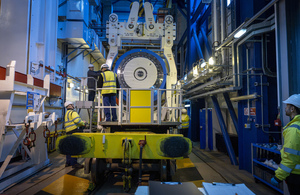 Third and final shipment of vitrified waste from the UK to Germany