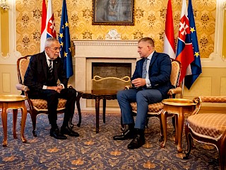 Predseda vlády SR Robert Fico rokoval s rakúskym prezidentom Alexandrom Van der Bellenom