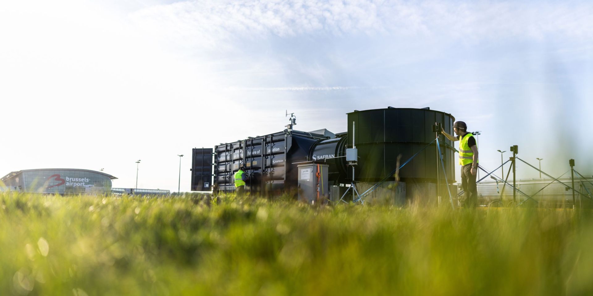 Brussels Airport en Safran Aero Boosters testen toestel om luchtkwaliteit ​ ​op en rond tarmac te verbeteren