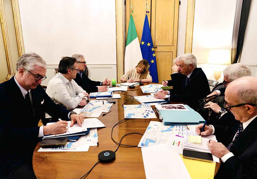 Medio Oriente, il Presidente Meloni presiede una nuova riunione a Palazzo Chigi