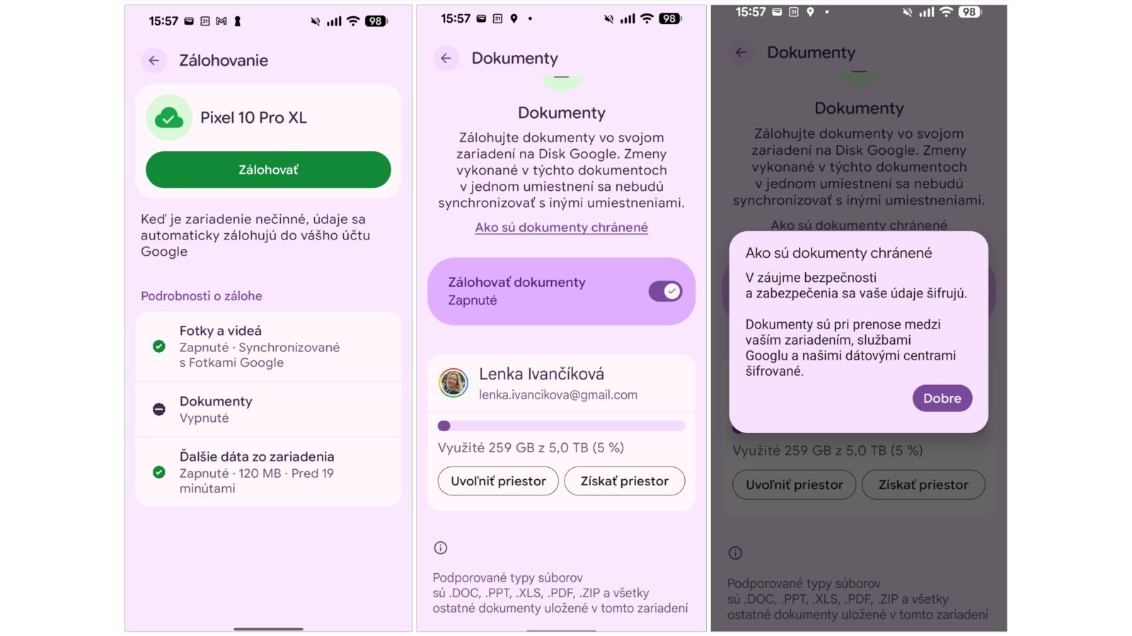 Android pridáva automatickú zálohu dokumentov do Google Drive