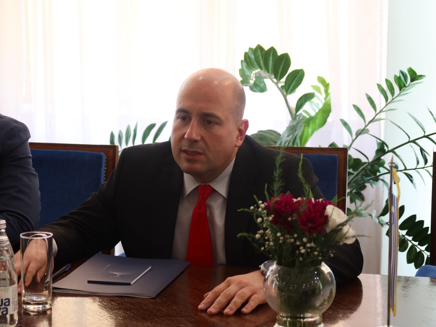 Козарев са амбасадорком Грчке