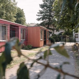 K plotu okolo bungalovov na Slnečných jazerách