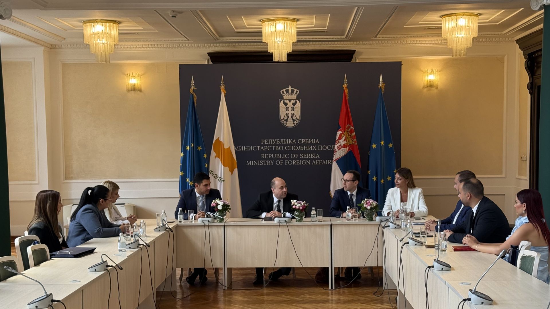 Козарев са делегацијом омладине кипарске партије ДИСИ