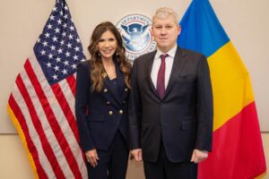 Întrevedere la Departamentul pentru Securitate Internă al Statelor Unite între Viceprim-ministrul Cătălin Predoiu și Secretarul pentru Securitate Internă al SUA, Kristi Noem