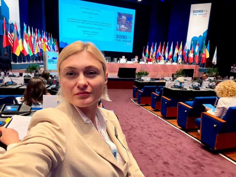 Євгенія Кравчук: Українська делегація на ПА ОБСЄ закликає партнерів посилити підтримку нашої держави