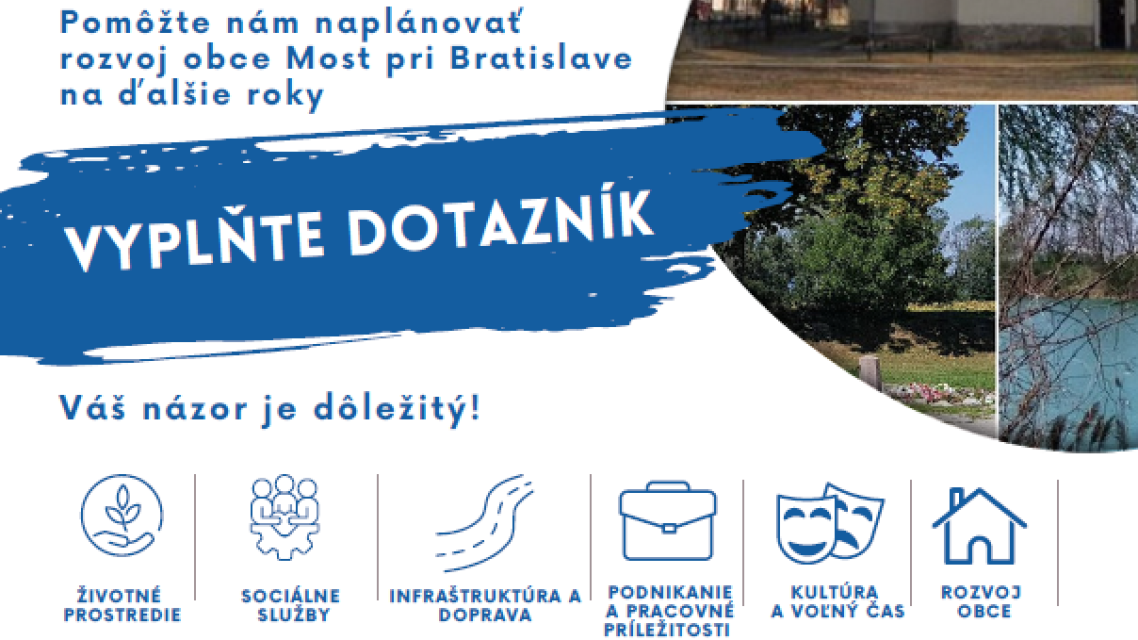 Spoločne tvorme budúcnosť našej obce – vyplňte dotazník