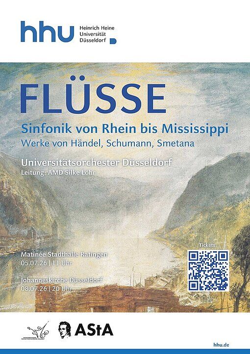 Universitätsorchester Düsseldorf lädt ein Flüsse-Sinfonik von Rhein bis Mississippi