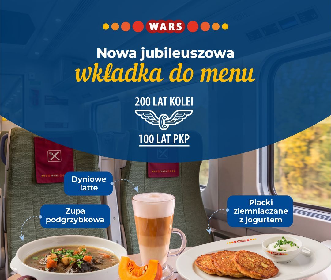 Smaki historii – jubileuszowe menu WARS z okazji 100-lecia PKP