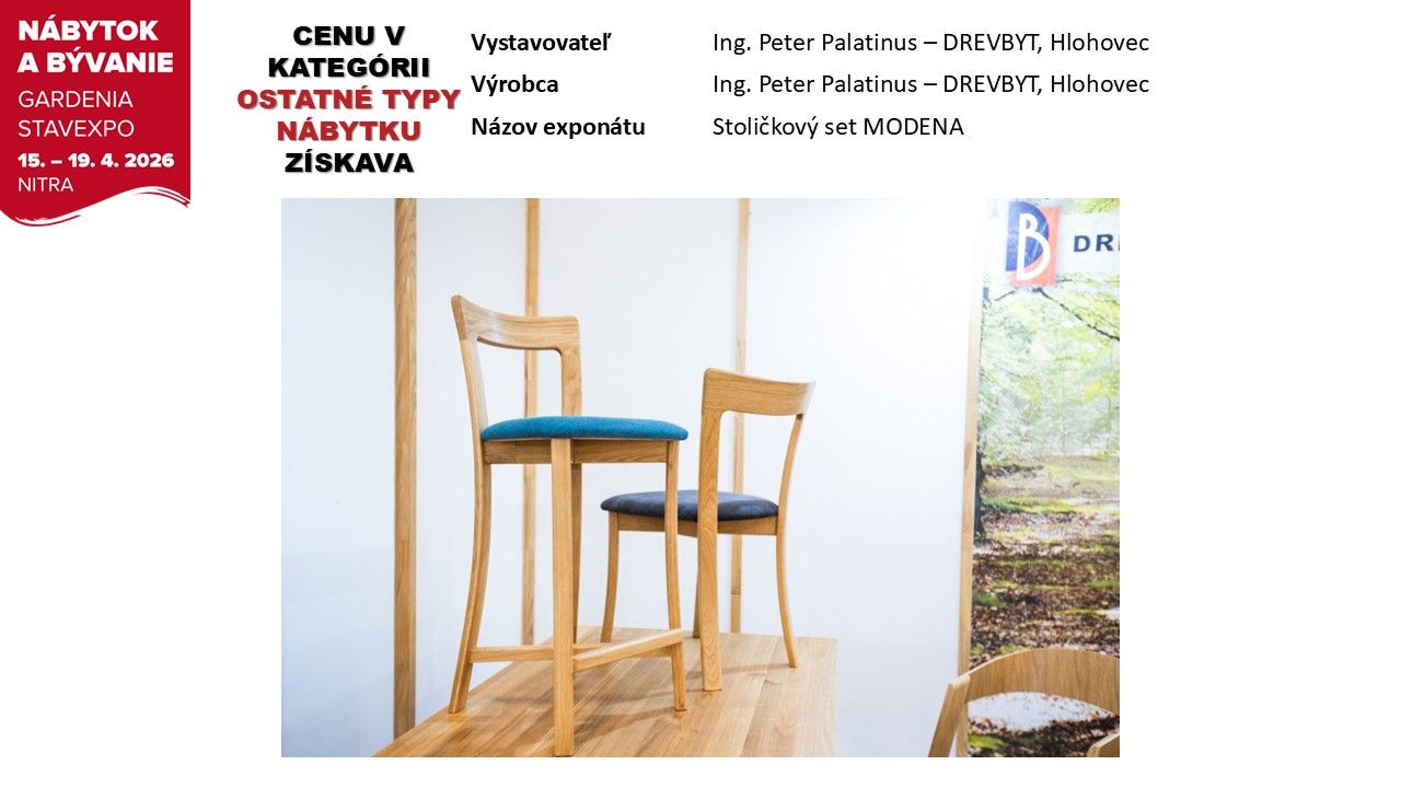 Ocenenia veľtrhu Nábytok a Bývanie 2026