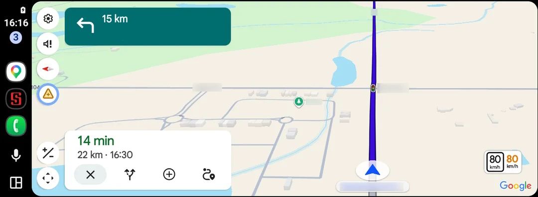 Google Mapy v Android Auto sprístupňujú nový 3D režim a žiadaný rýchlomer ďalším používateľom