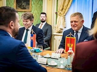 Predseda vlády SR Robert Fico sa stretol s prezidentom Čiernej Hory Jakovom Milatovićom