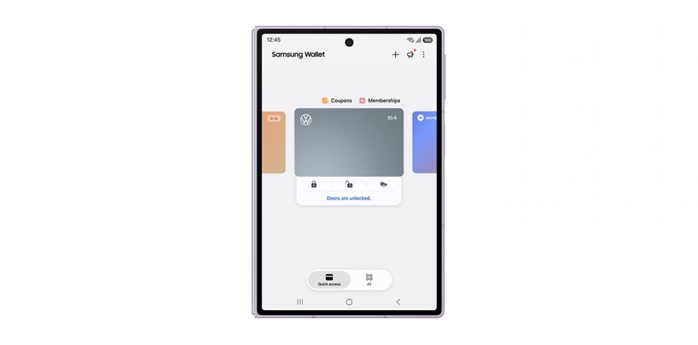 Samsung Wallet intègre désormais la clé numérique des véhicules électriques Volkswagen