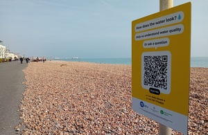 AI-powered smart signs have come to Worthing’s bathing waters