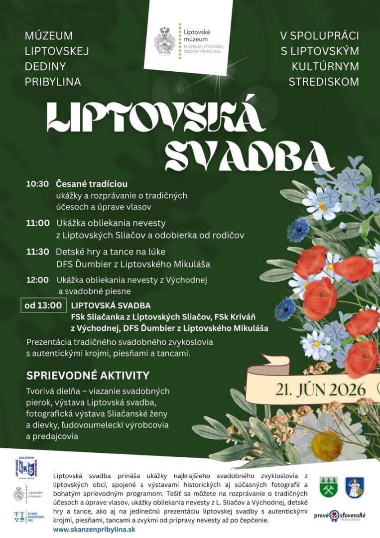 V PRIBYLINE PRIPRAVUJÚ LIPTOVSKÚ SVADBU: V HLAVNEJ ÚLOHE BUDE NEVESTA