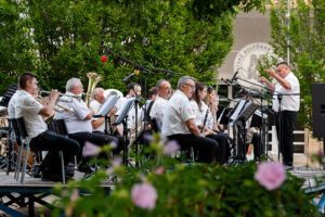 Letný promenádny koncert Dychového orchestra mesta Galanta v Senci