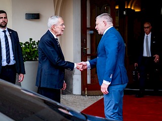 Predseda vlády SR Robert Fico rokoval s rakúskym prezidentom Alexandrom Van der Bellenom