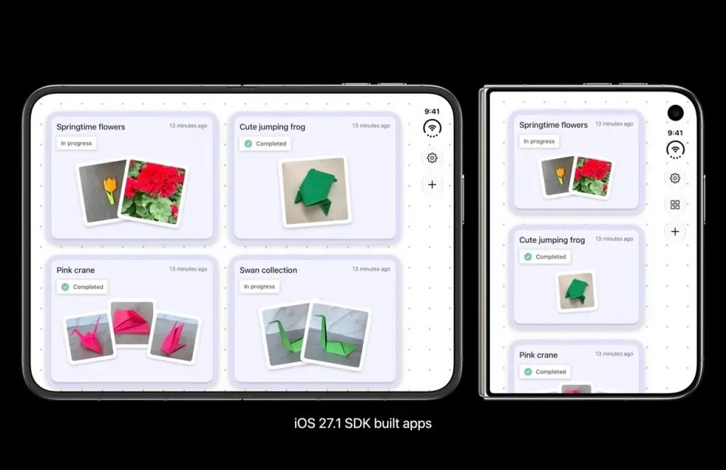 Apple sa vysmial Android skladačkám. Vzápätí sa ukázalo, že nový iPhone Duo má rovnaký problém
