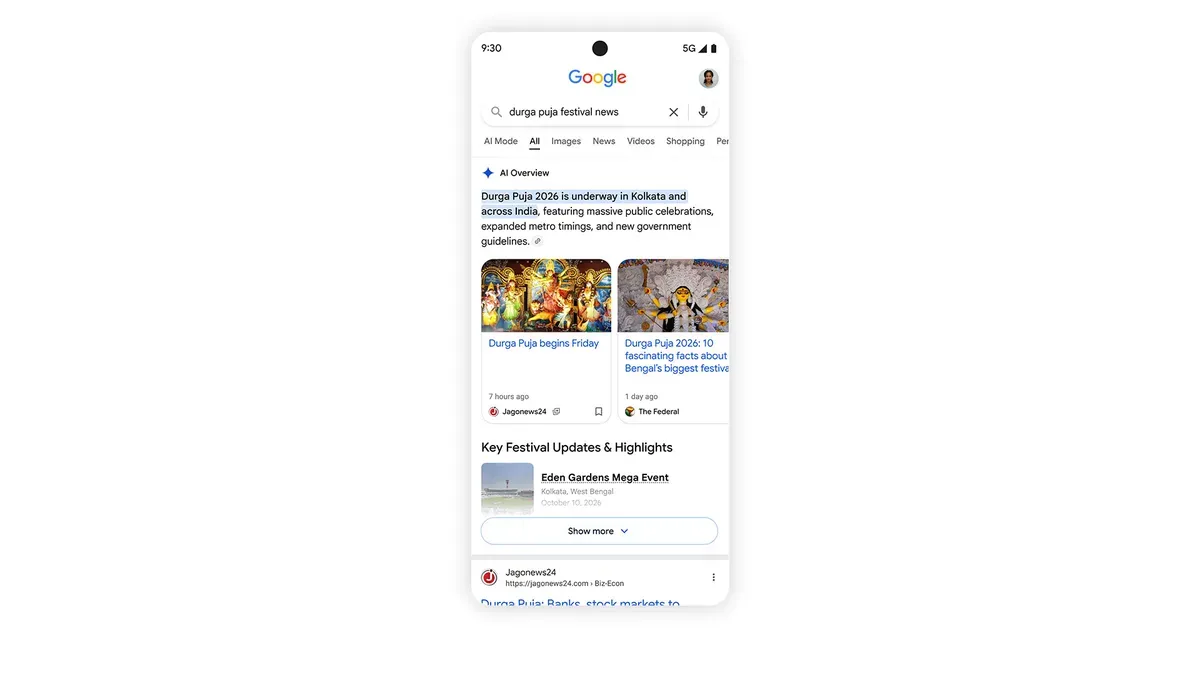 More ways to connect with the web from Search