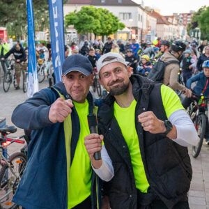 Prvá tohtoročná Nočná cyklojazda mestom Senec