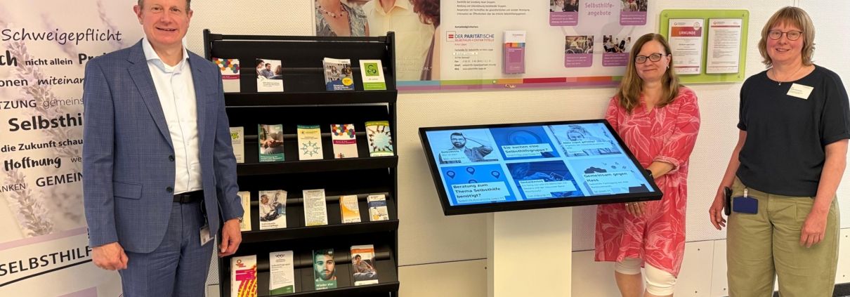Kontakt zur Selbsthilfe mit wenigen Klicks