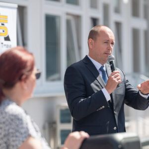 Slávnostné odovzdanie výsledkov projektu „Športový areál ZŠ Mlynská – 1. etapa“ spolufinancovaného z Programu Slovensko