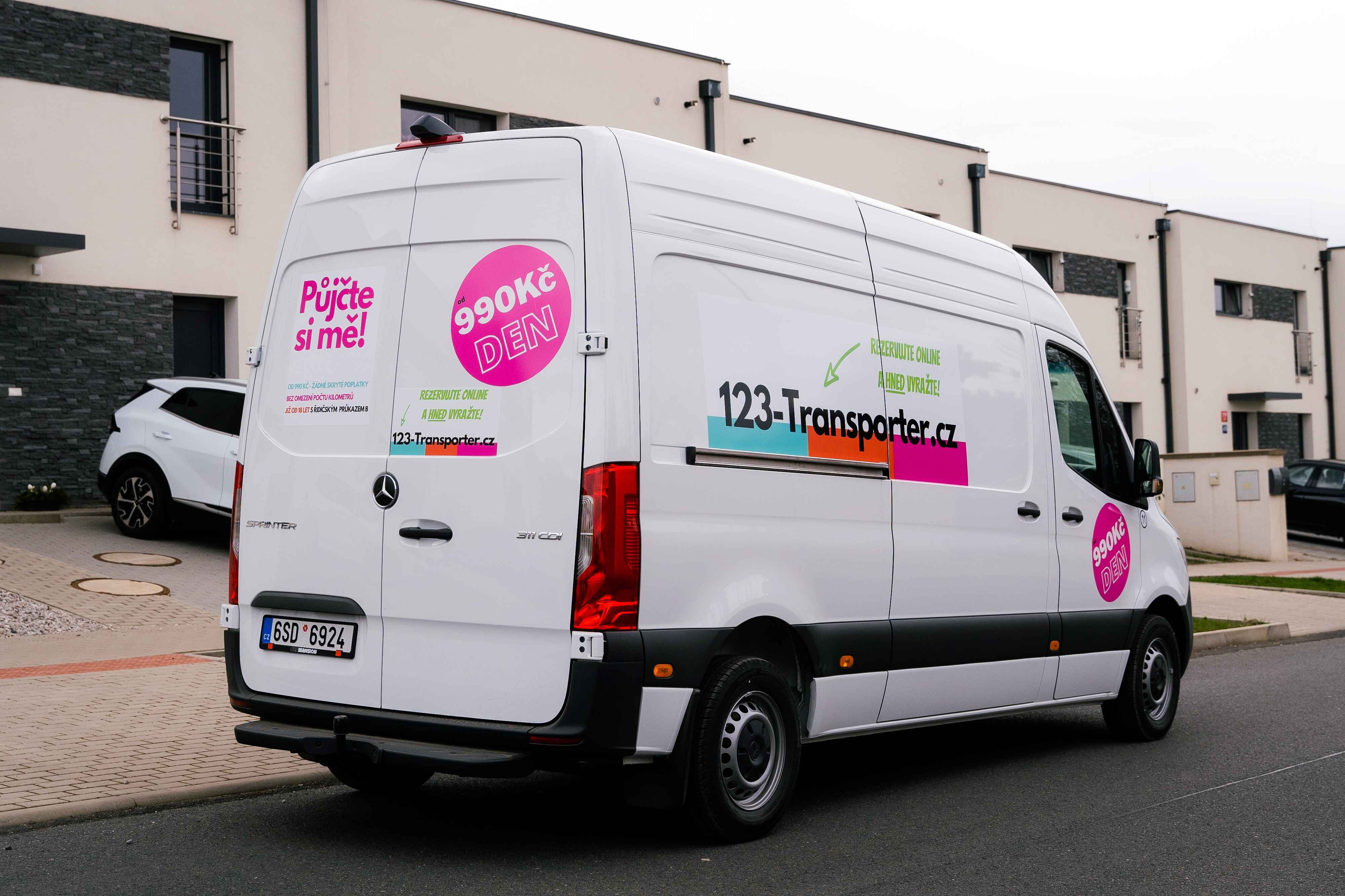 Nová služba půjčování dodávek od 123-Transporter nyní i u nás!