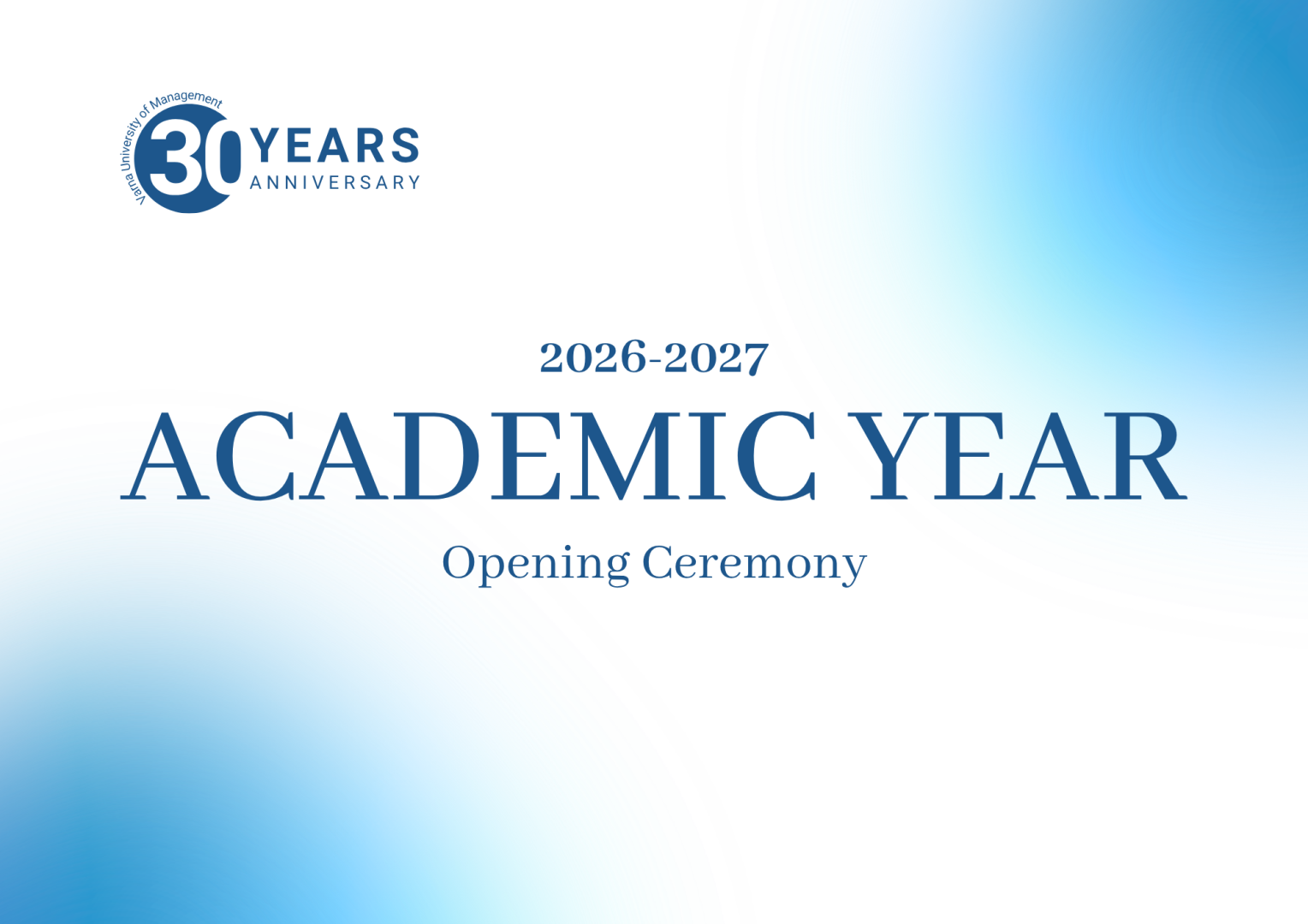 Откриване на академичната 2026/2027 година във Висше училище по мениджмънт