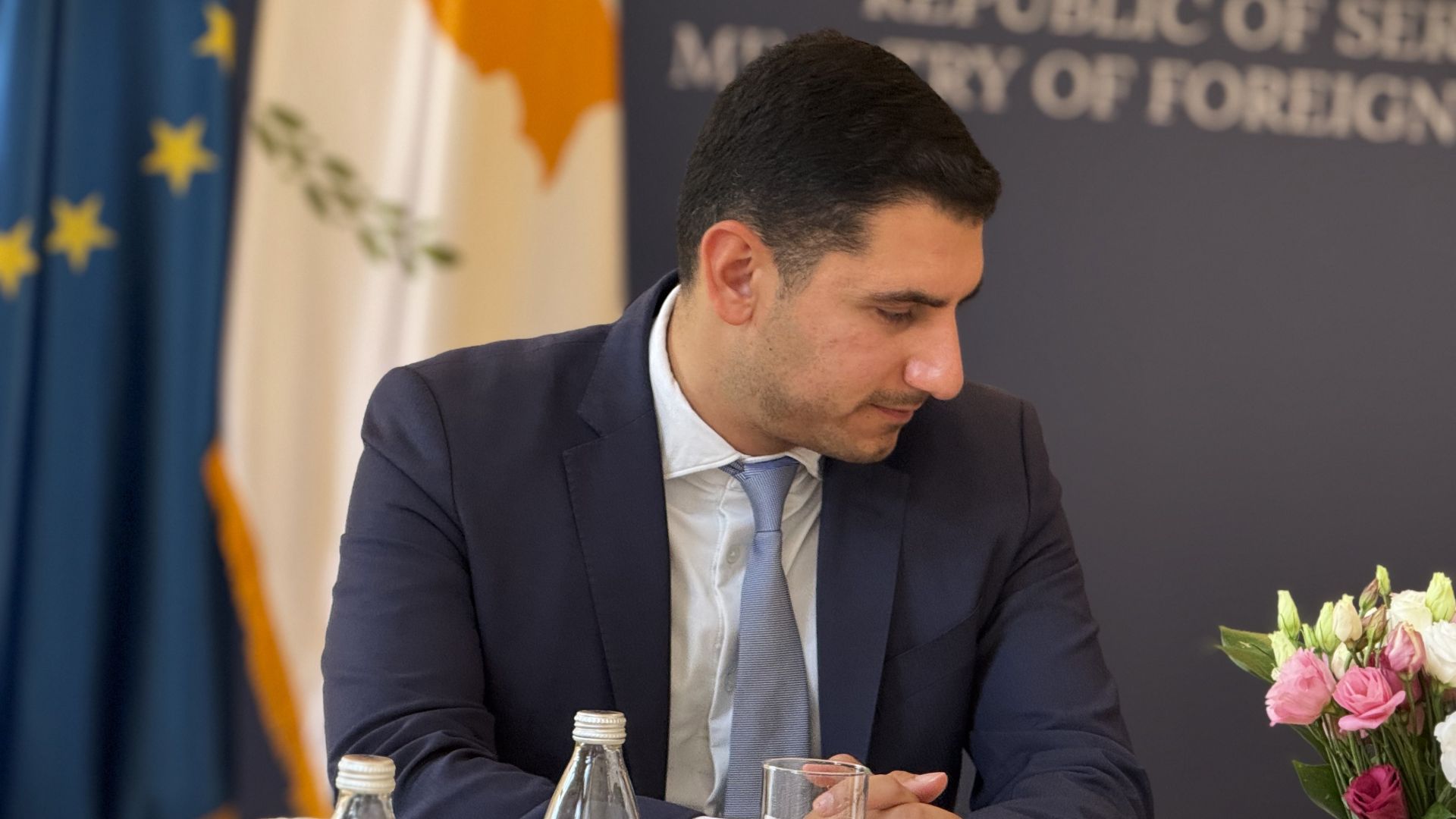 Козарев са делегацијом омладине кипарске партије ДИСИ