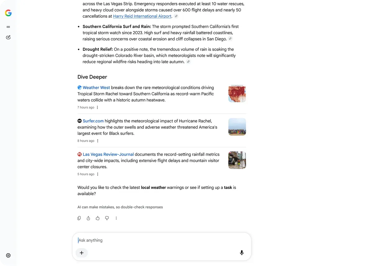 More ways to connect with the web from Search