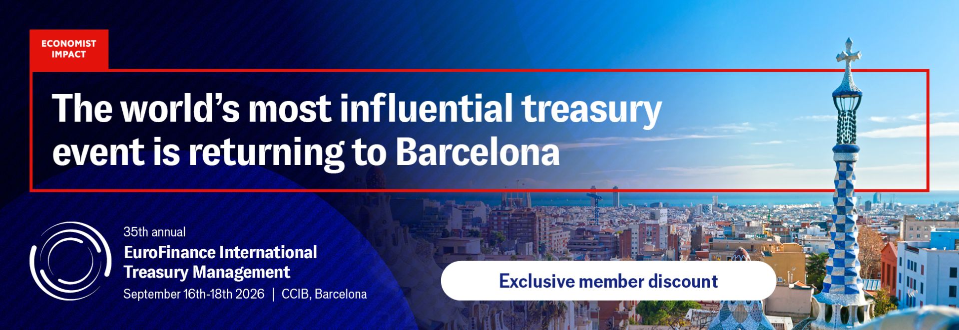 EuroFinance International Treasury Management 2026: Už o pár týždňov v Barcelone