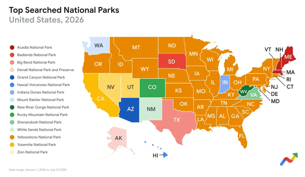 Celebrate 110 years of national parks with Maps, Search, and Gemini