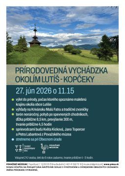 Prírodovedná vychádzka okolím Lutíš – Kopčeky