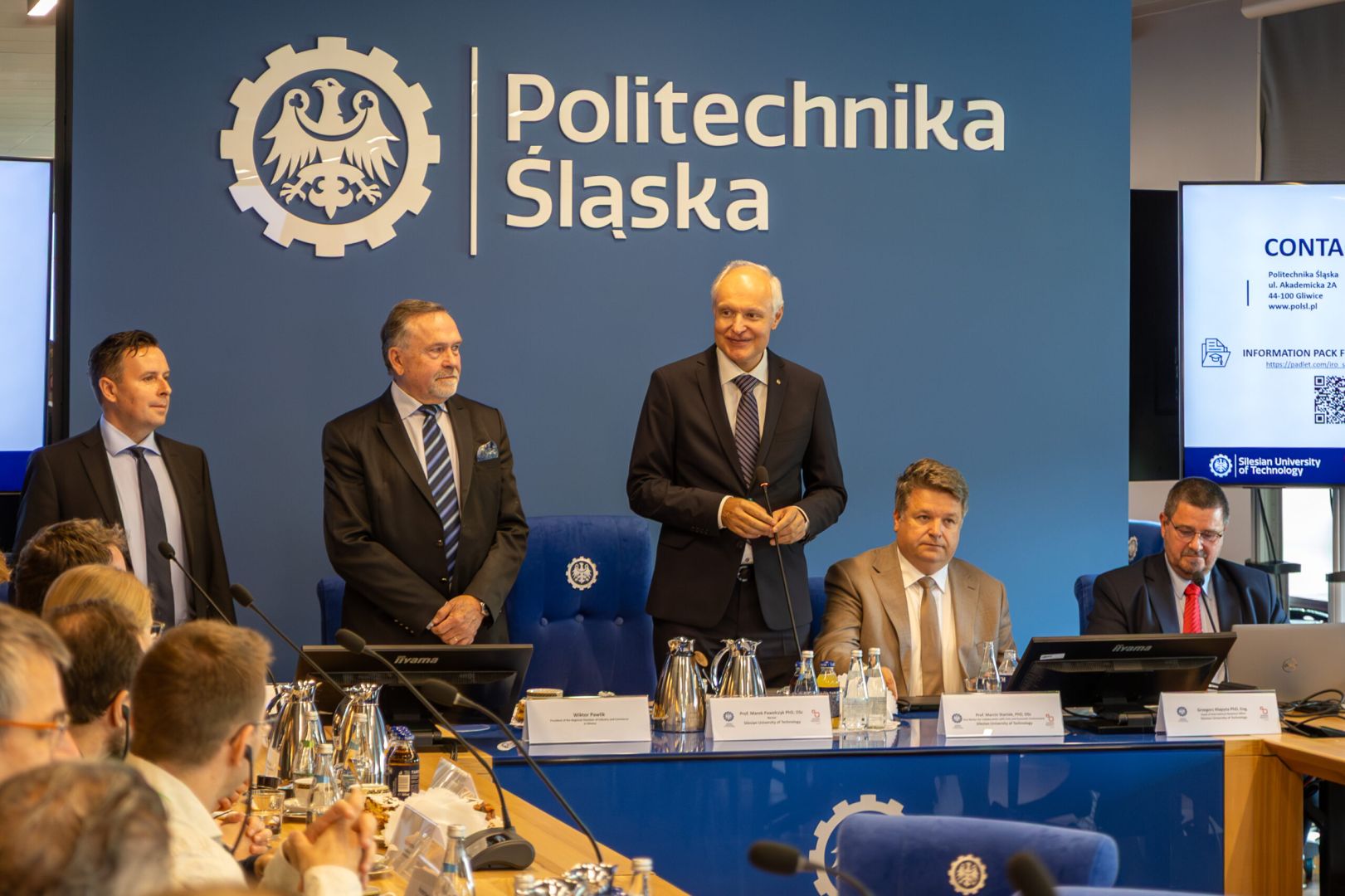 Wizyta delegacji przedsiębiorców z Saksonii na Politechnice Śląskiej