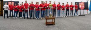 Campionii voleiului masculin, recompensați de ministrul Afacerilor Interne Cătălin Predoiu