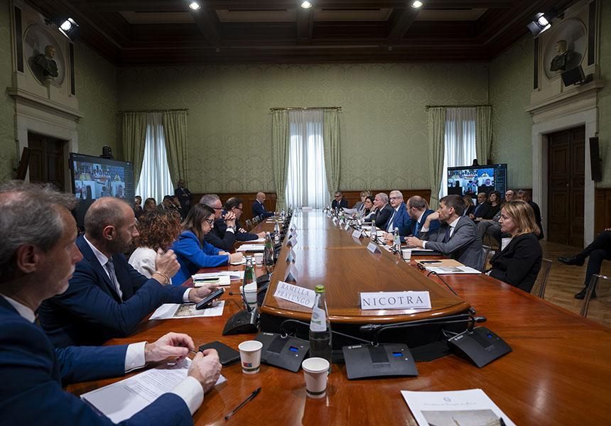 Riunione della Cabina di regia del PNRR