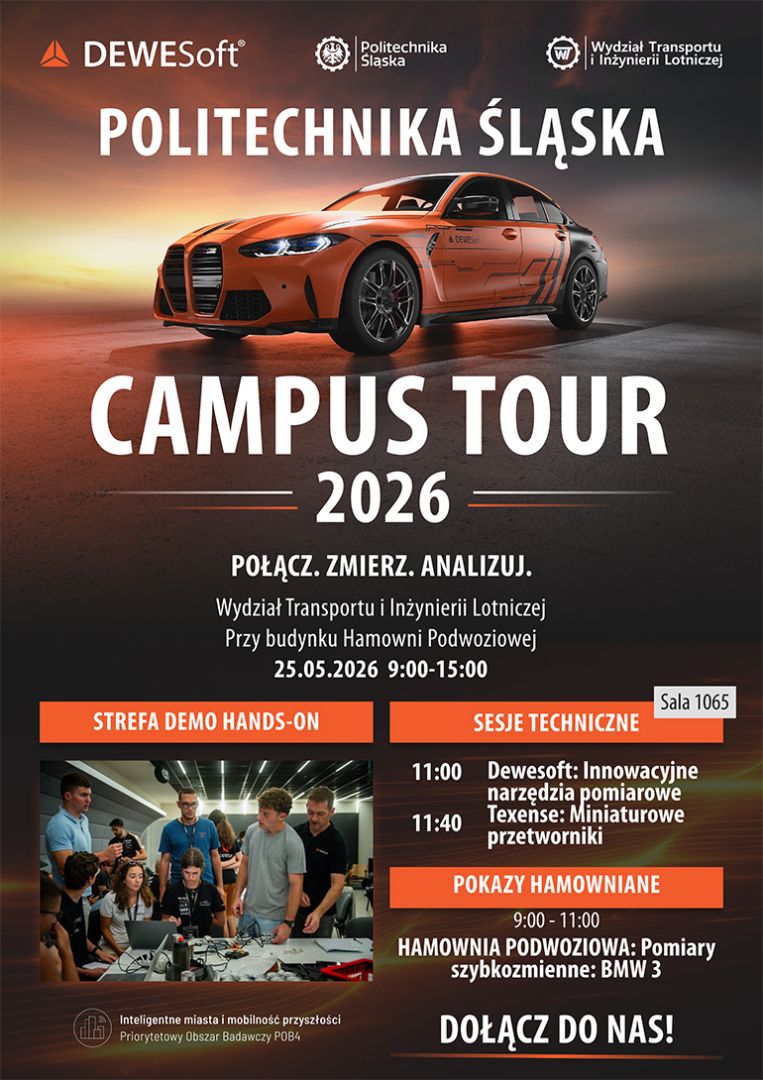 Zaproszenie na Dewesoft Campus Tour