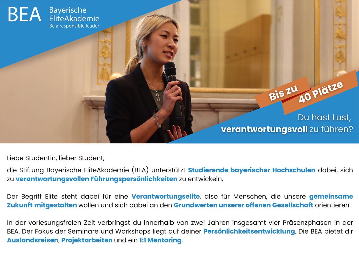 FAU-Studierende in Bayerischer EliteAkademie